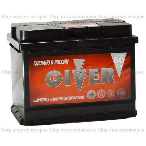GIVER  6СТ-60 п.п.