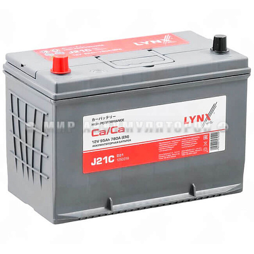 LYNXauto J21C 95 Ah п.п. JIS 125D31R 