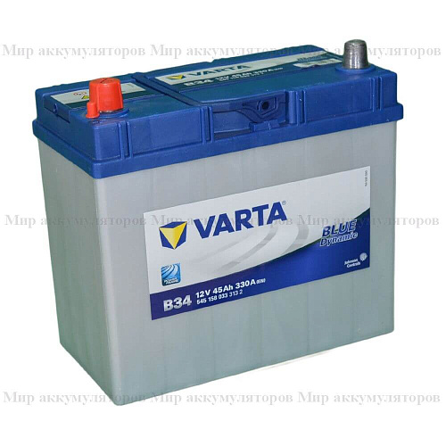 VARTA Blue Dynamic 45 а/ч (пр.пол.) (545 158) Asia (толс.кл.) VARTA Blue Dynamic 45 а/ч (пр.пол.) (545 158) Asia (толс.кл.)