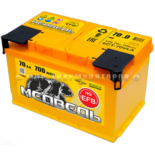 Медведь EFB 6СТ-70.0 VLA (LB3/700EN) 4607175659789