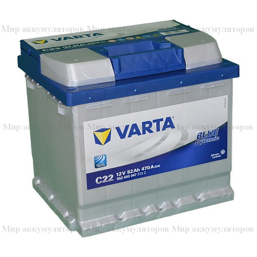 VARTA Blue Dynamic 52 а/ч (обр.пол.) (552 400 047) 