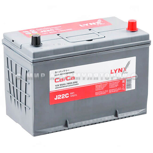 LYNXauto J22C 95 Ah о.п. JIS 125D31L 